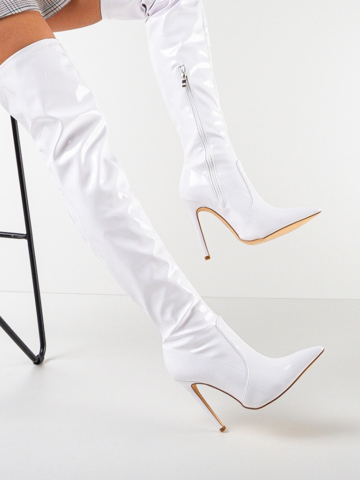 Cizme dama Romio Albe