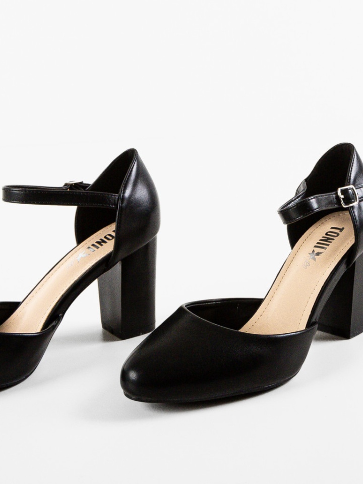 Pantofi cu toc Vydeo Negri
