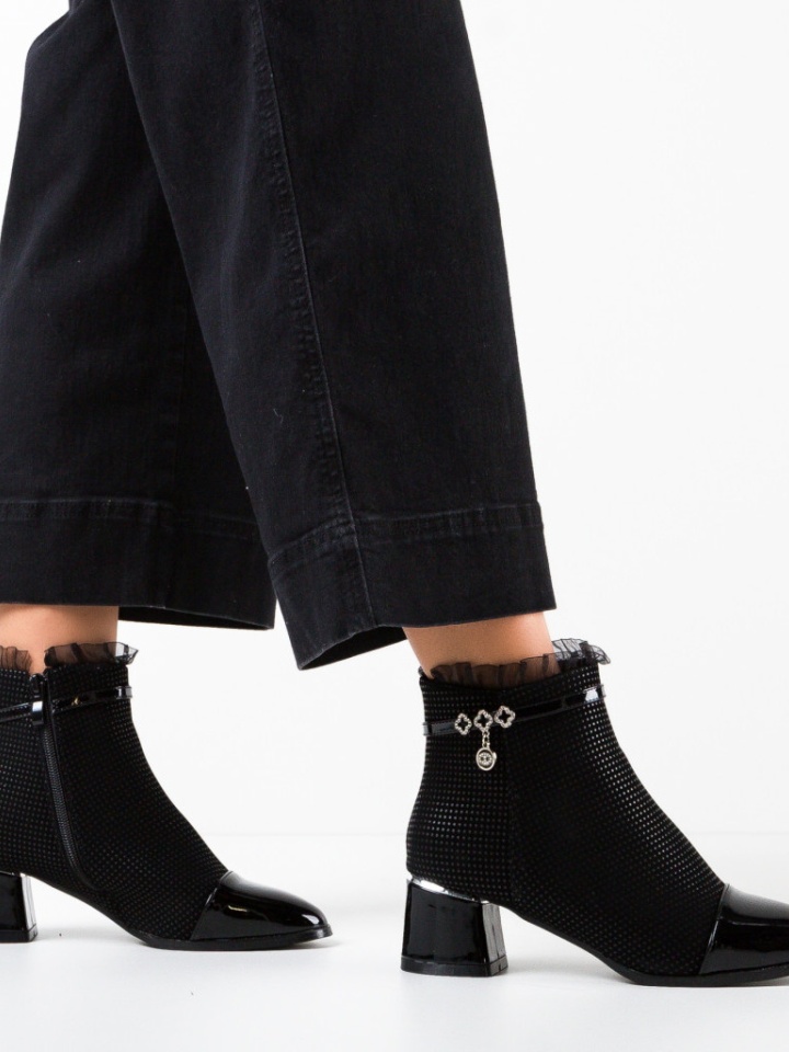 Botine dama Precious Negre