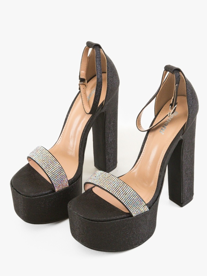 Sandale cu toc Valenby Argintii