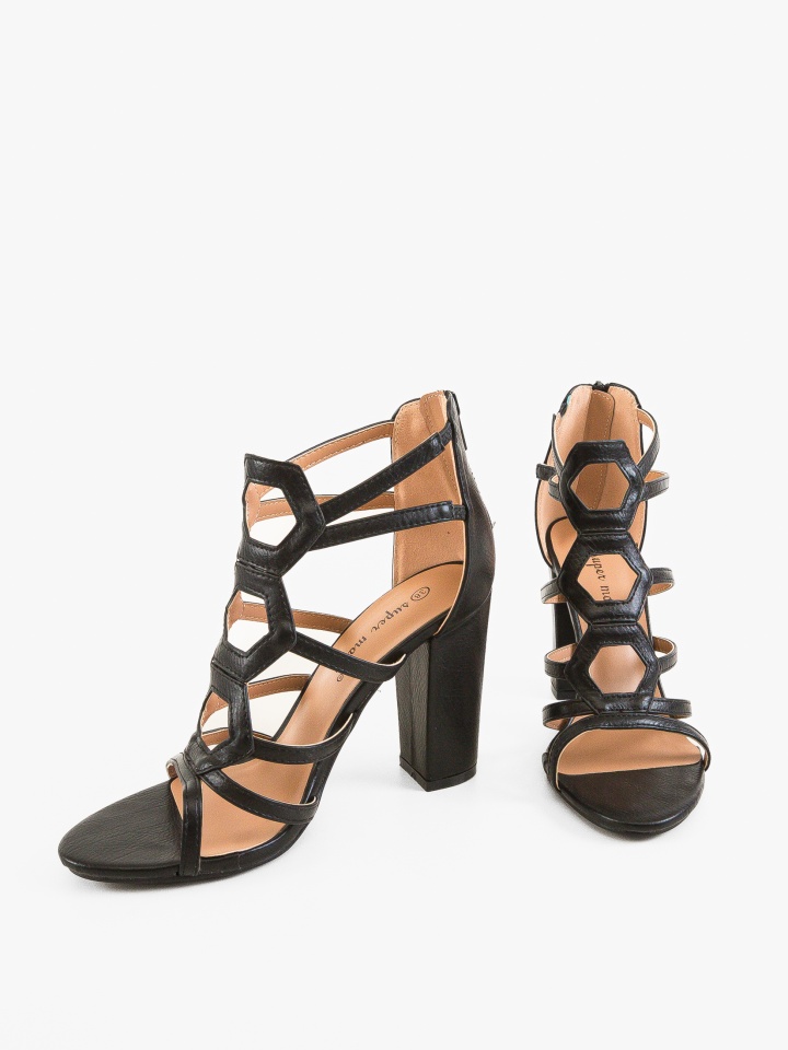 Sandale cu toc Polly Roz