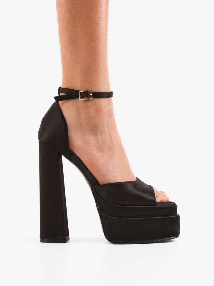 Sandale cu toc Haynes Negre