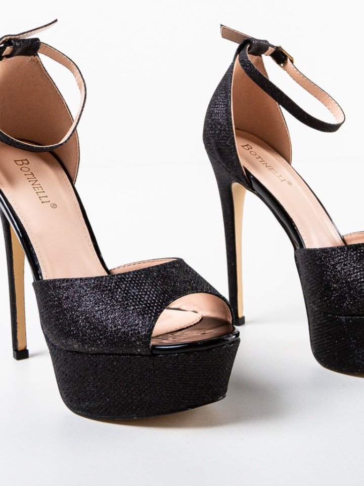 Sandale cu toc Aliyah Aurii