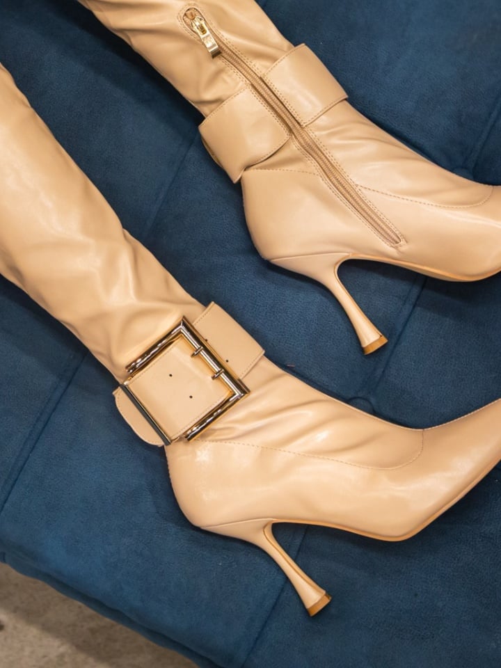 Cizme dama Solenne Bej