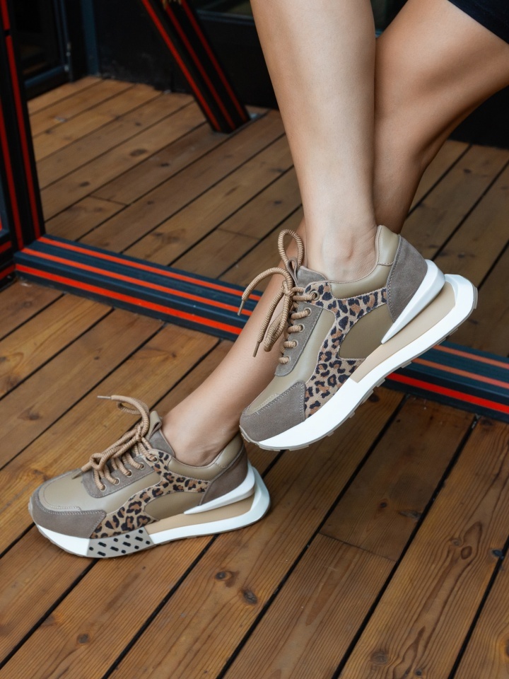 Sneakers dama Klery Khaki