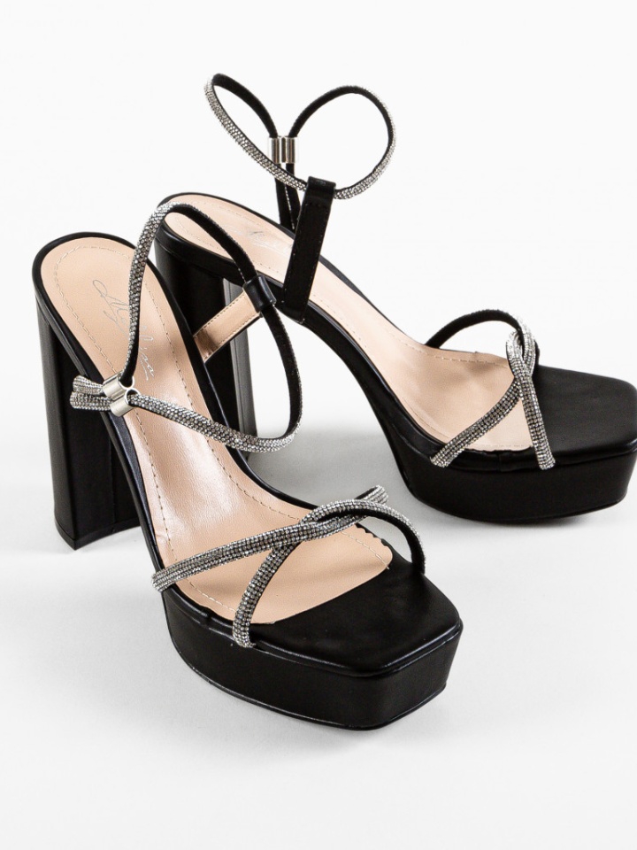 Sandale cu toc Miran Aurii