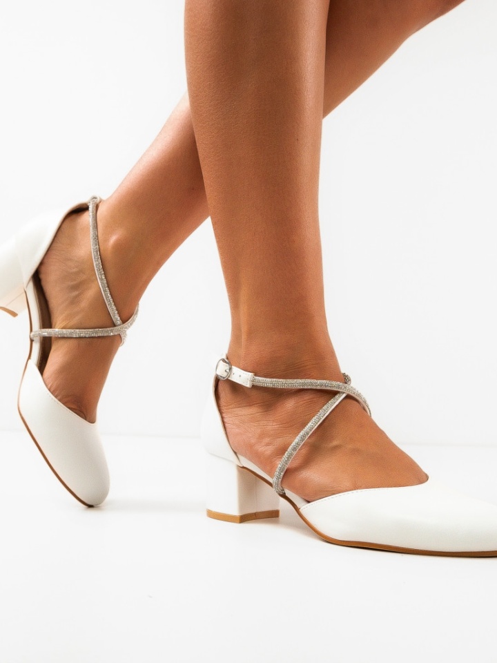 Pantofi dama Plikam Albi