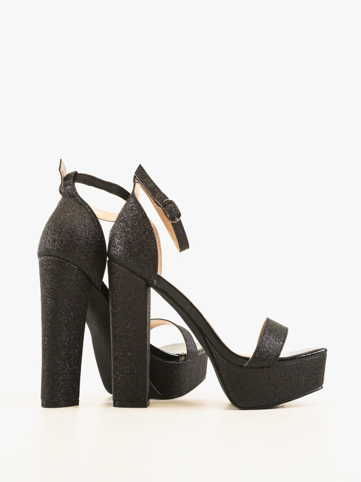 Sandale cu toc Kamerun Aurii