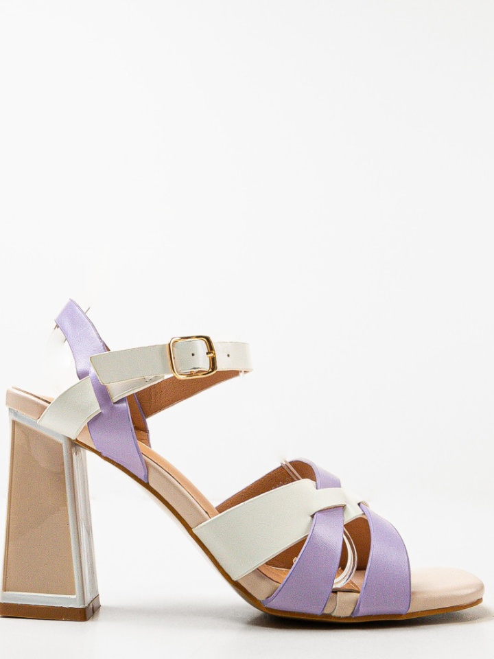 Sandale cu toc Demoph Negre