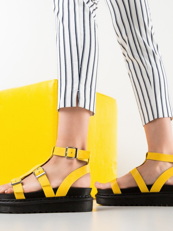 Sandale dama Jaylan Galbene