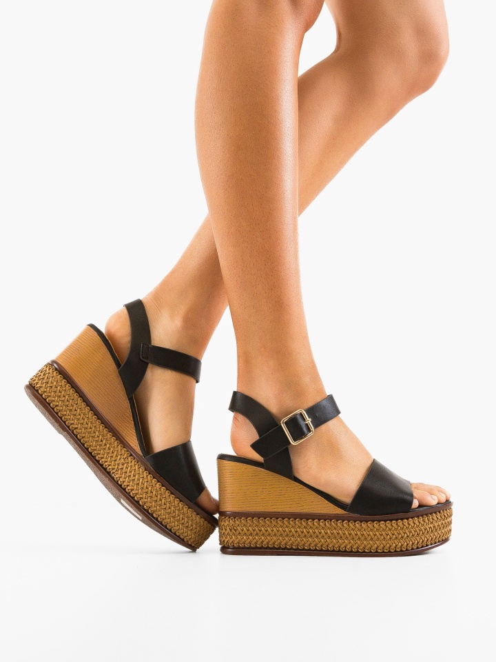 Sandale dama Fleur Negre