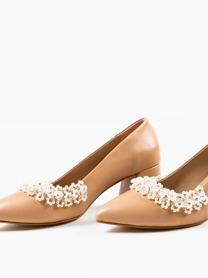 Pantofi dama Perly Bej