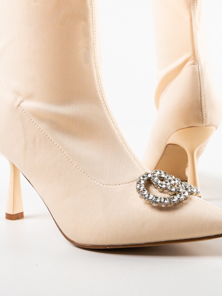 Botine dama Smith Bej