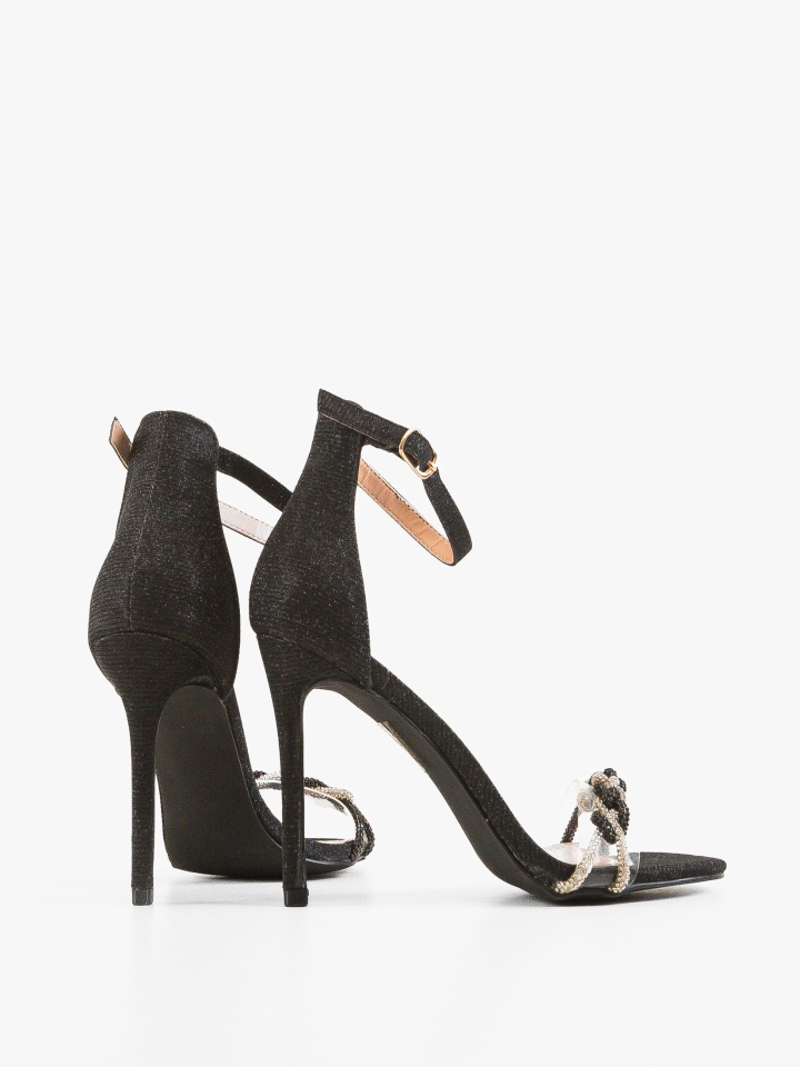 Sandale cu toc Flynn Argintii