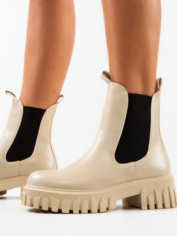 Ghete dama Poppy Albe