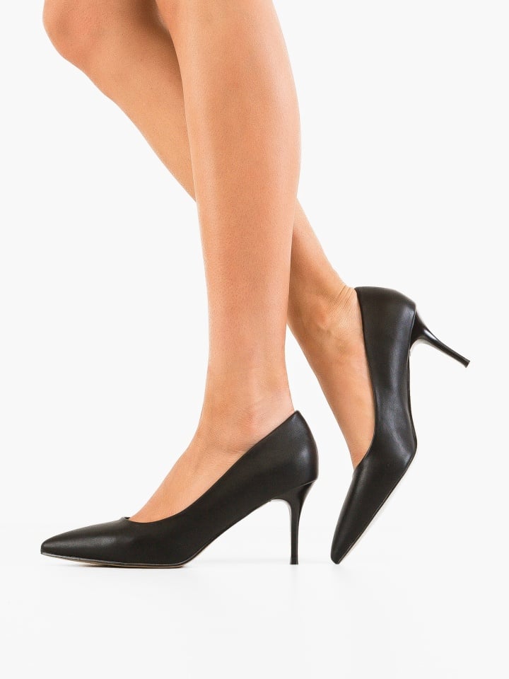 Pantofi stiletto dama Adra Bej