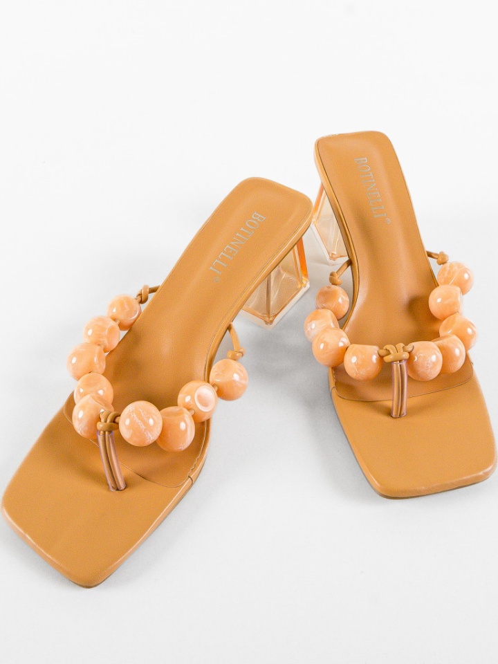 Saboti cu toc Champ Roz