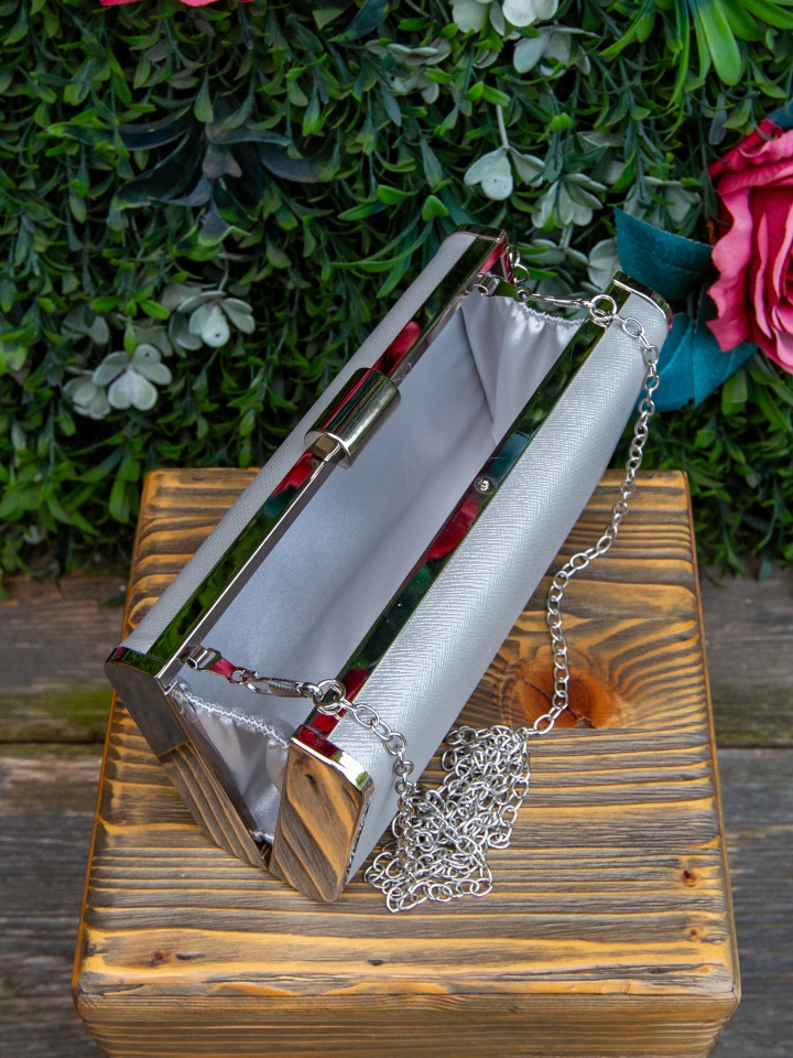 Geanta plic Jamna Argintii