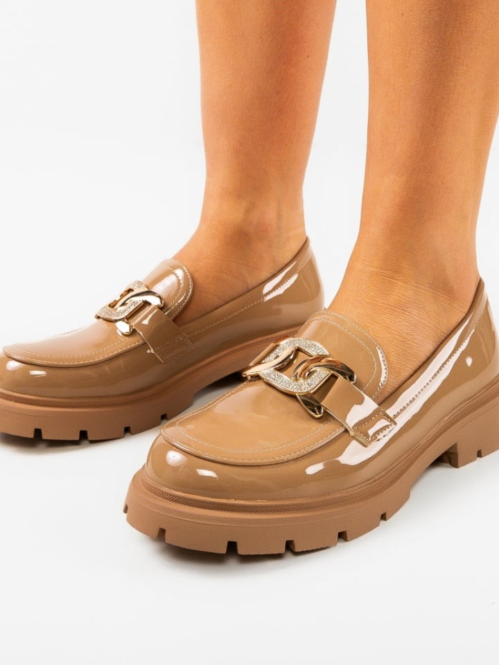 Pantofi casual dama Lavutko Bej