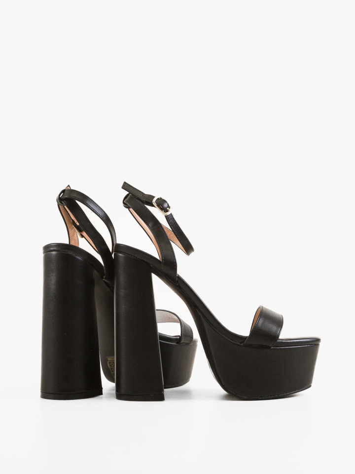 Sandale cu toc Moreno Argintii