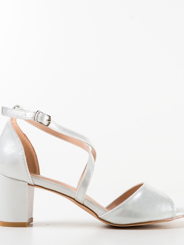 Sandale cu toc Tyka Aurii