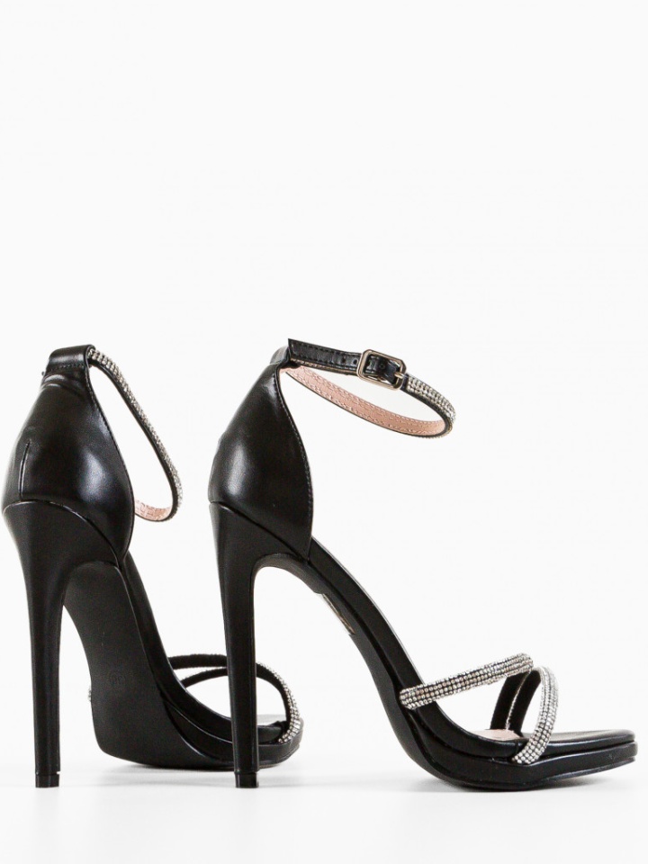 Sandale cu toc Vrada Negre