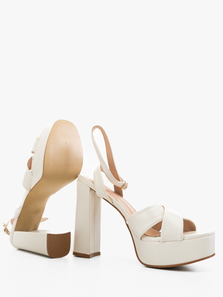 Sandale cu toc Jessica Nude