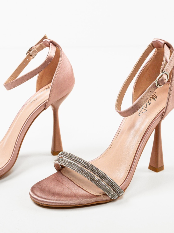 Sandale cu toc Seoul Fuchsia