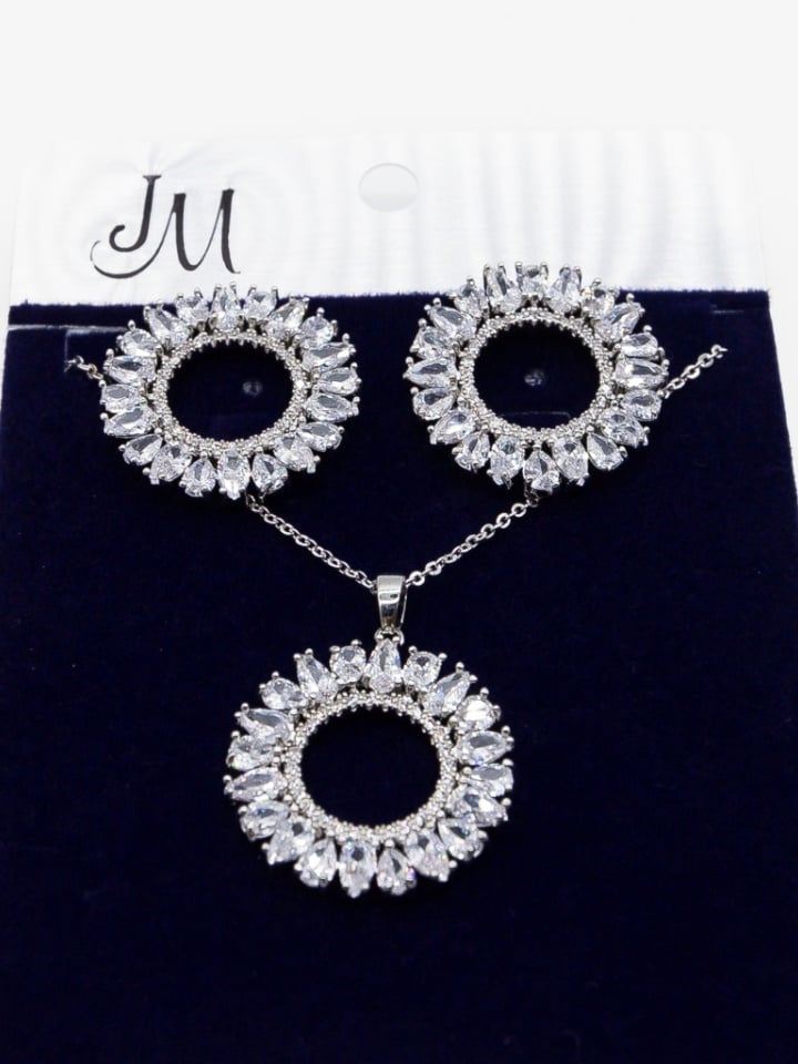 Set bijuterii Edmondo Argintiu