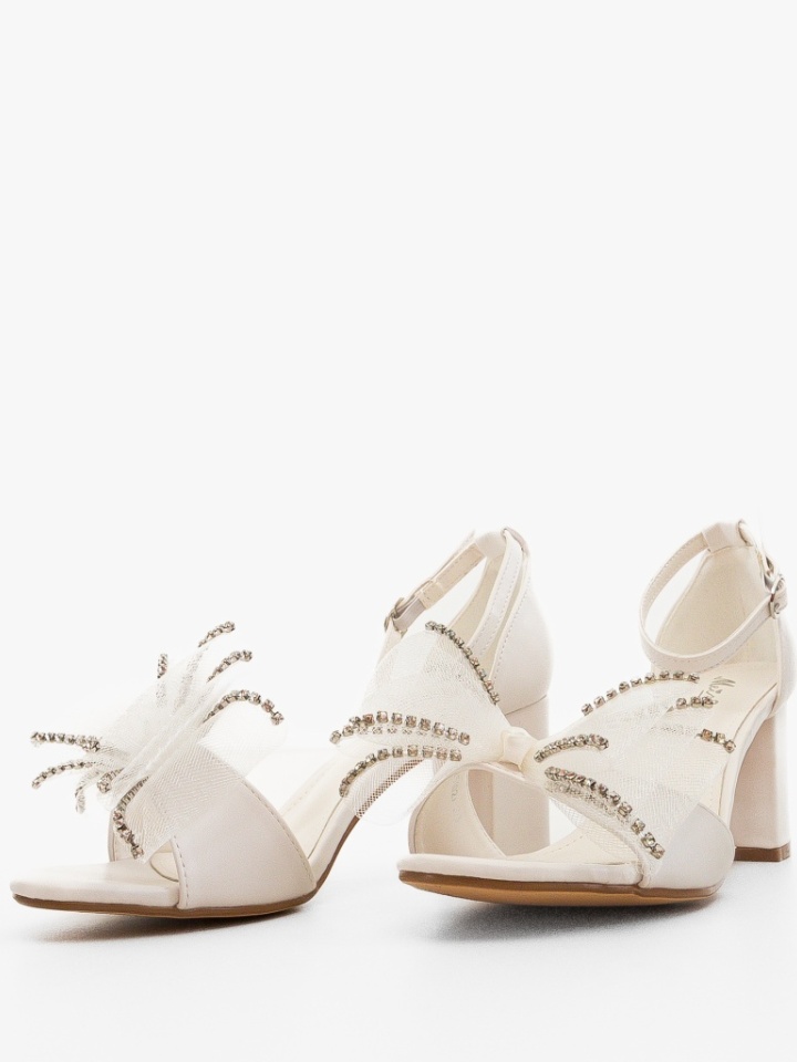 Sandale cu toc Dyala Argintii