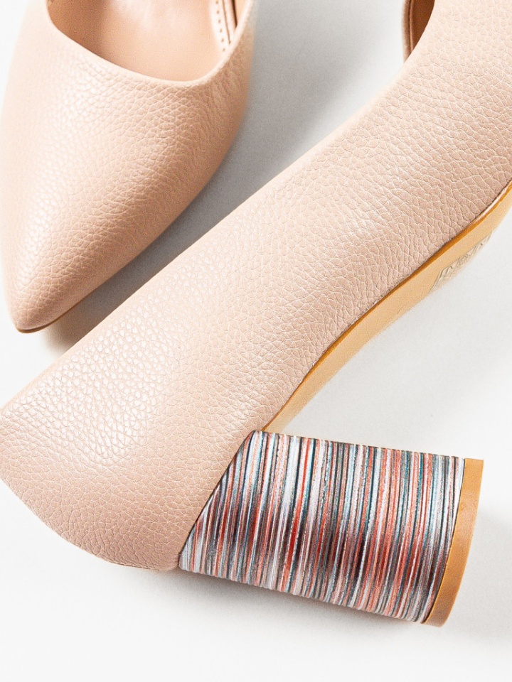 Pantofi cu toc Tuka Galbeni