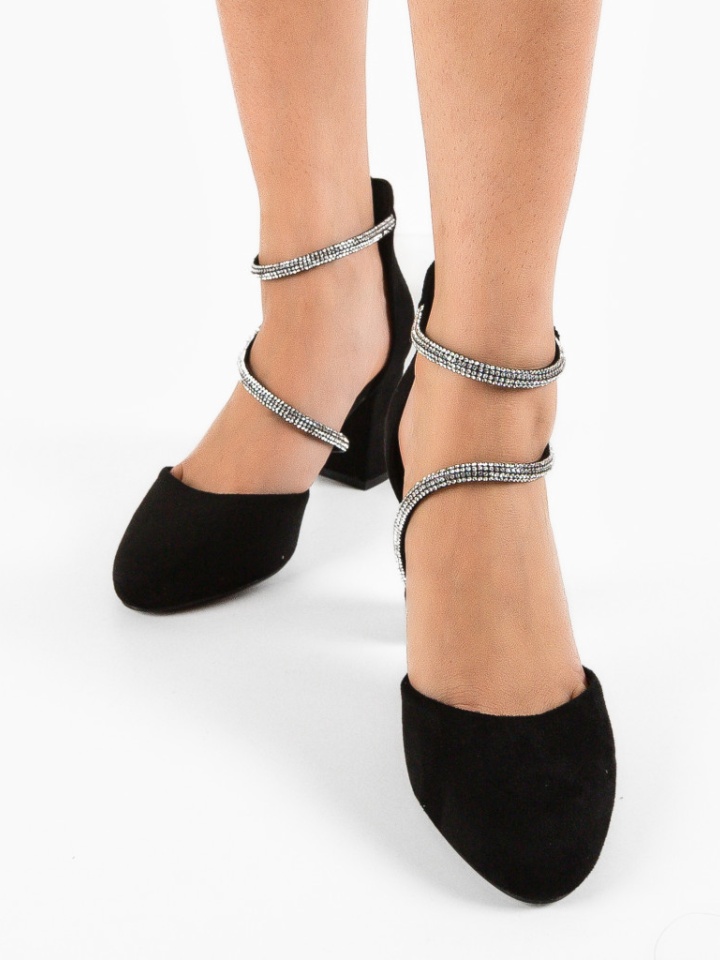 Pantofi cu toc Lyzya Negre 2