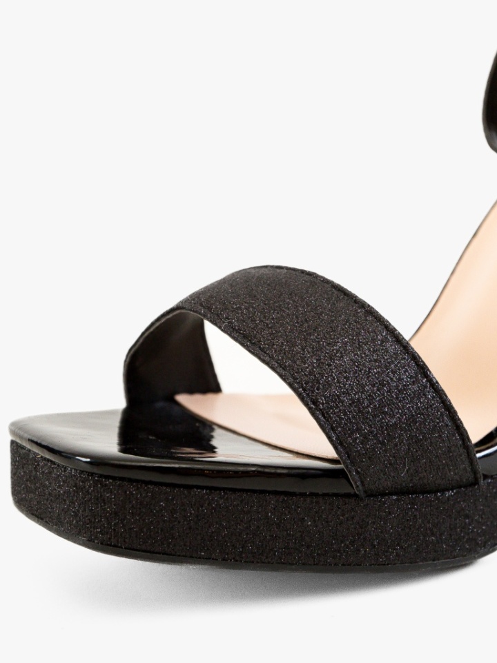 Sandale cu toc Aryan Negre