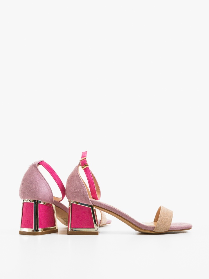 Sandale cu toc Bryan Portocalii