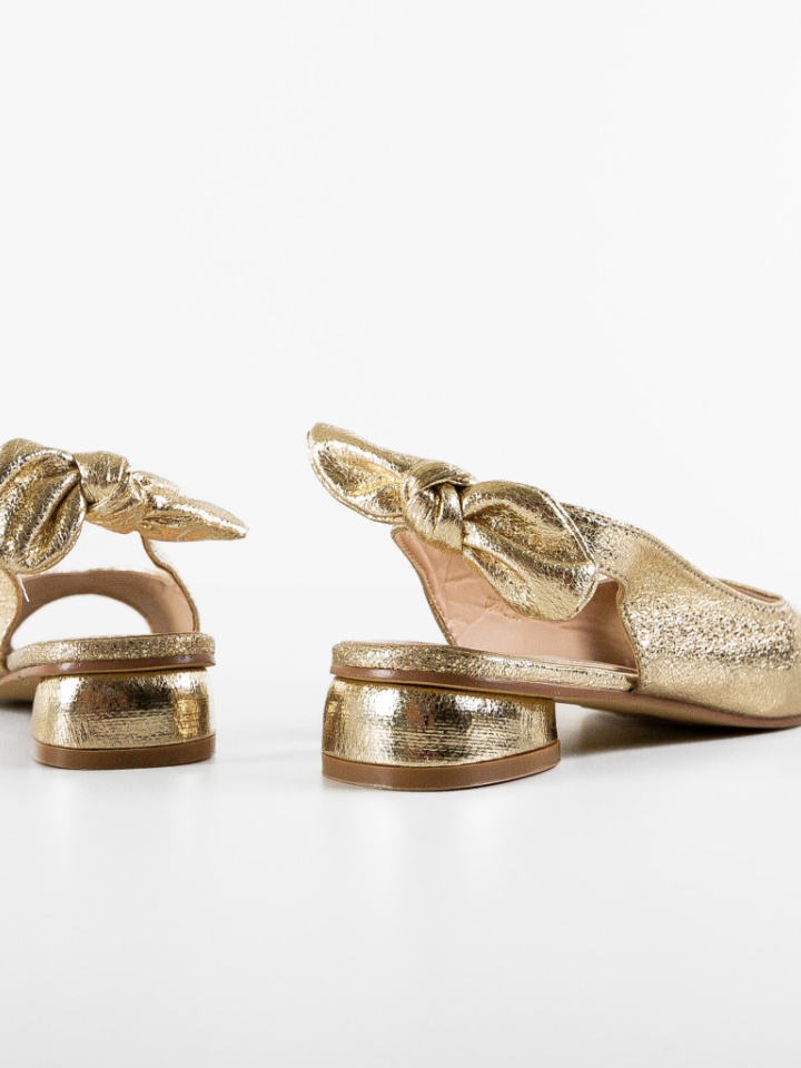 Sandale cu toc Wojc Aurii 2