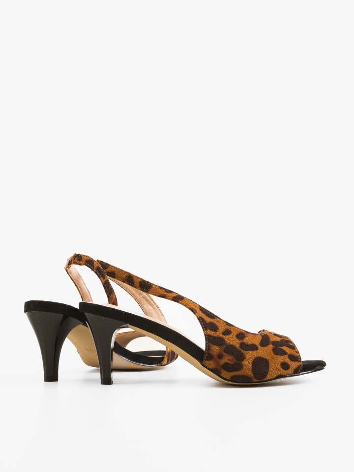 Sandale cu toc Gergy Negri