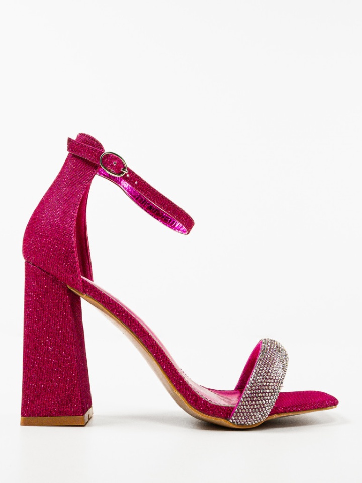 Sandale cu toc Eligia Negre