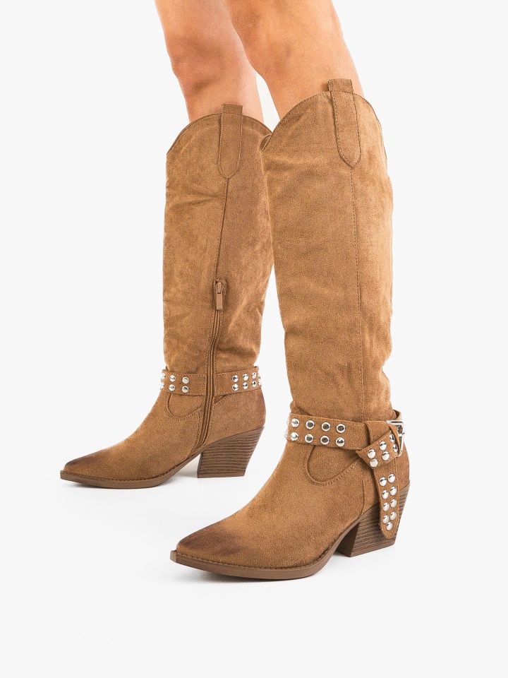 Cizme dama Caspar Khaki