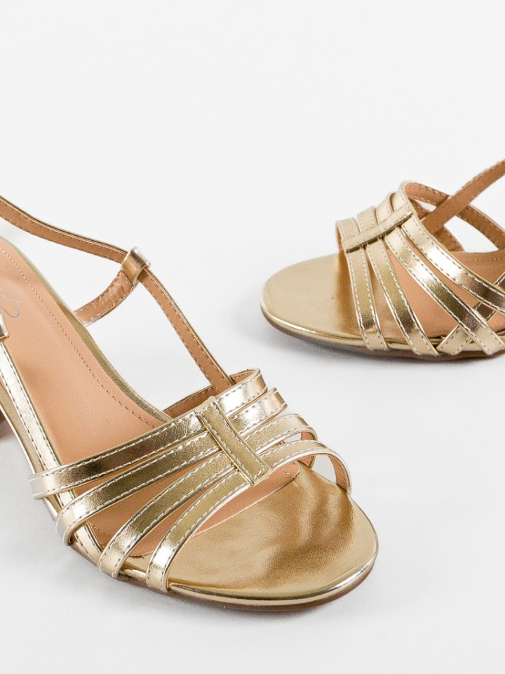 Sandale cu toc Stussy Argintii