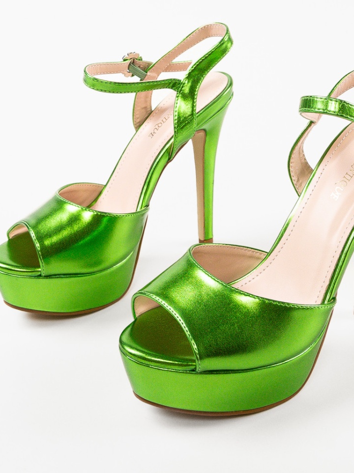 Sandale cu toc Moctez Negre