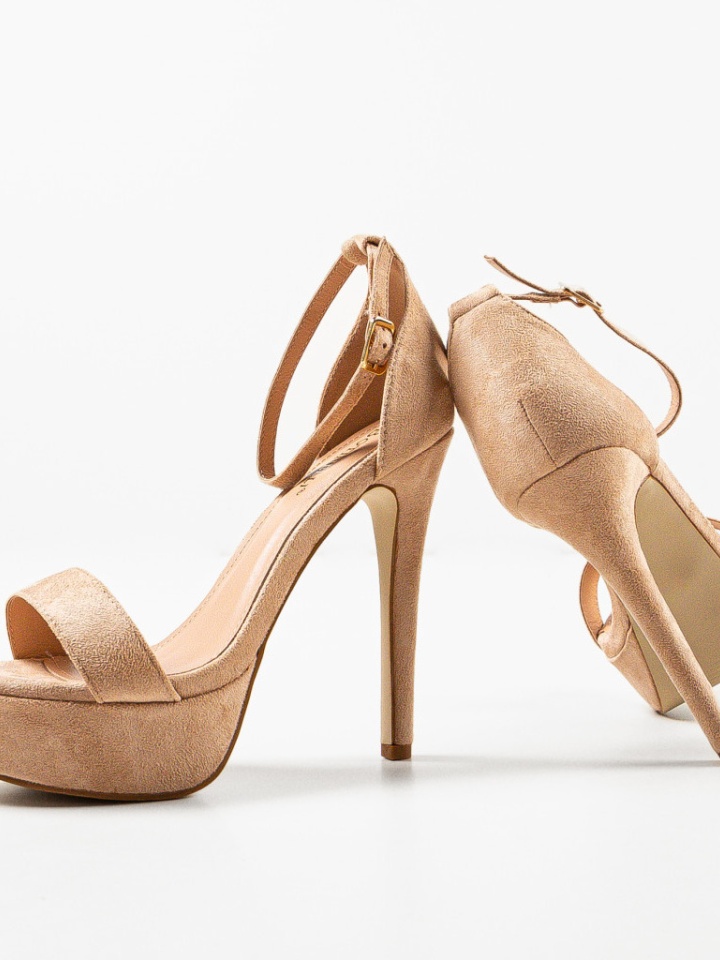 Sandale cu toc Olink Negre