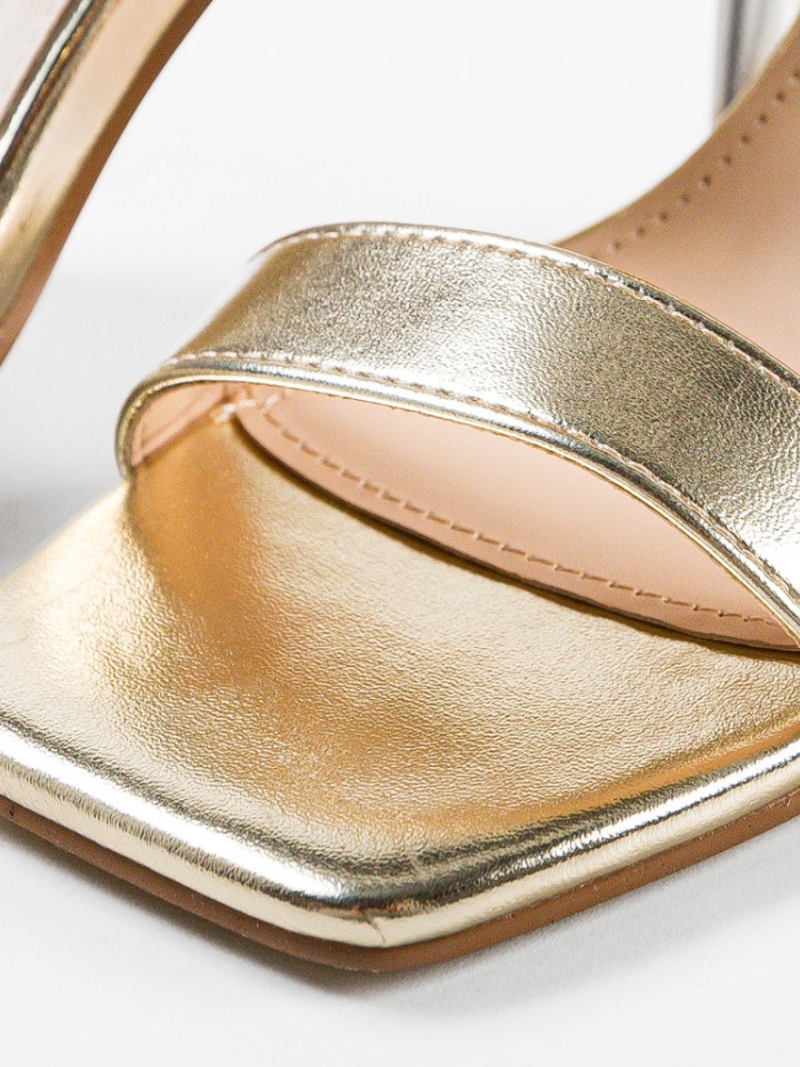 Sandale cu toc Ynyman Albe