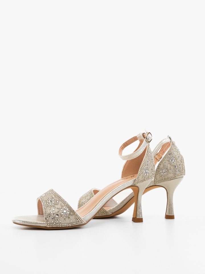 Sandale cu toc Pytrayko Aurii