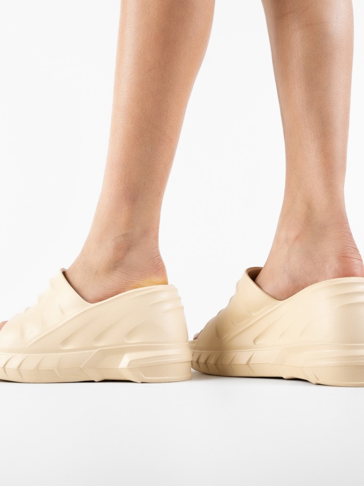 Papuci dama Milan Bej