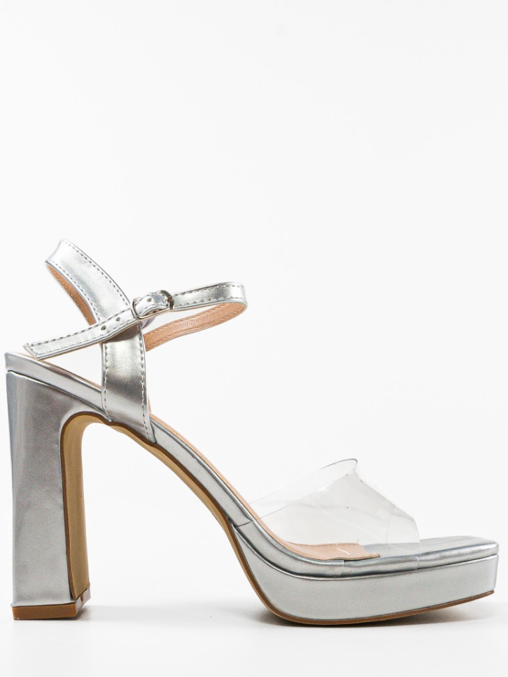 Sandale cu toc Ebaka Nude