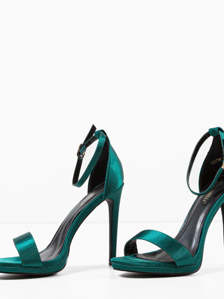 Sandale cu toc Doka Bej