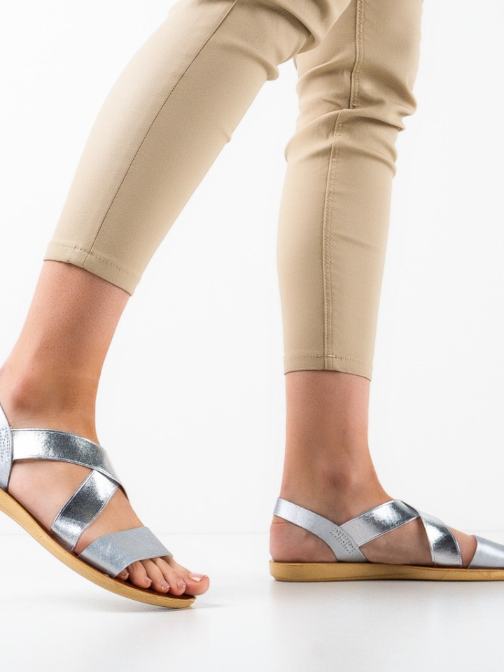 Sandale dama Yiyi Argintii