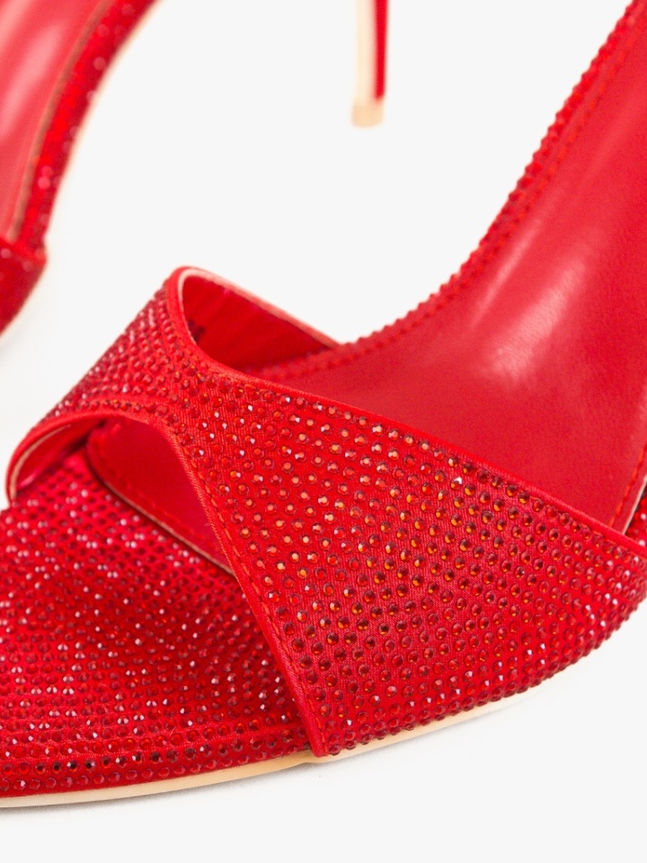 Sandale cu toc Kamars Rosii