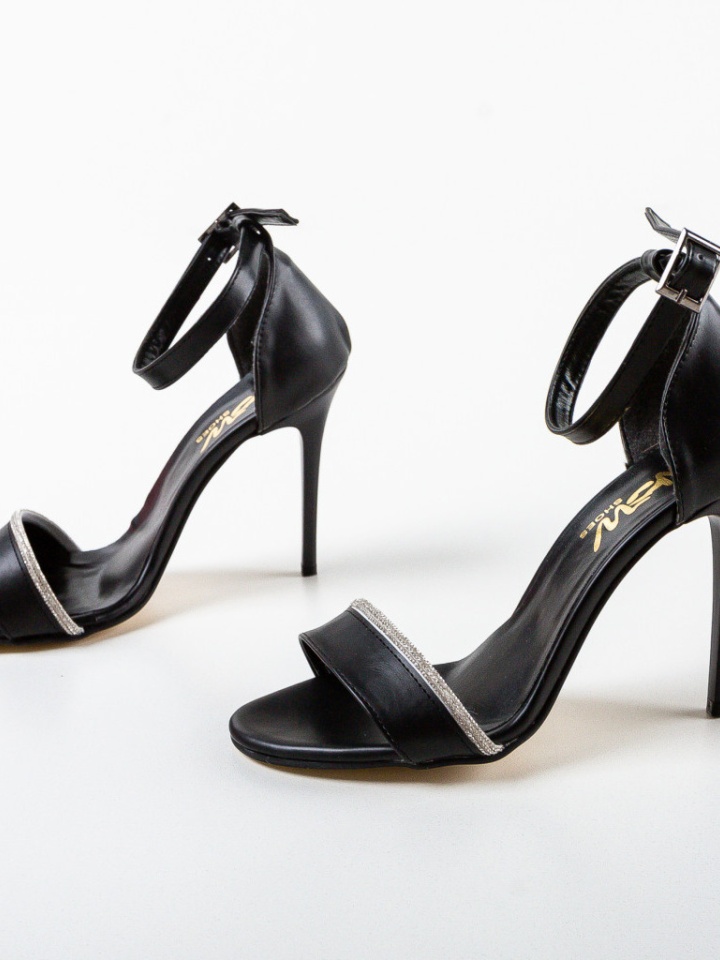 Sandale cu toc Cassius Albe 2