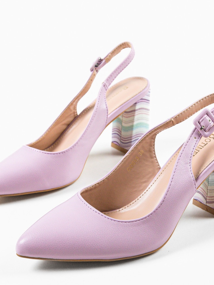 Pantofi cu toc Soka Albastrii